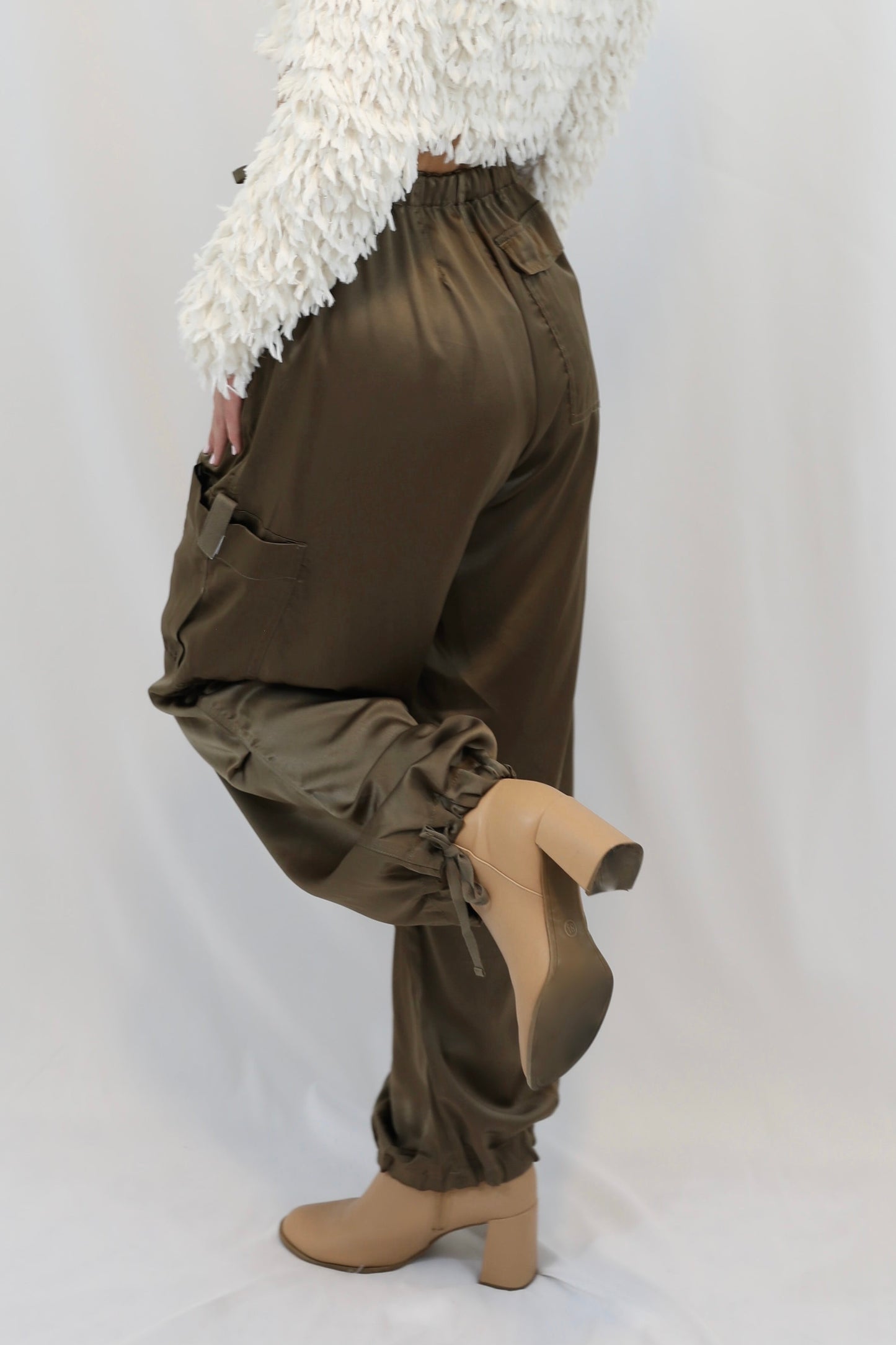 Fiona Faux Satin Pants