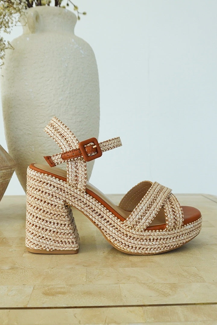 Allegra Woven Platform Sandal