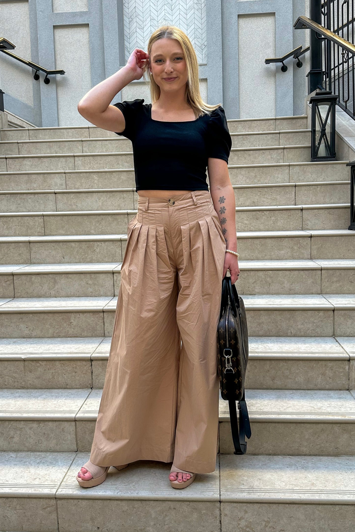 Georgia Pleated Flow Pant