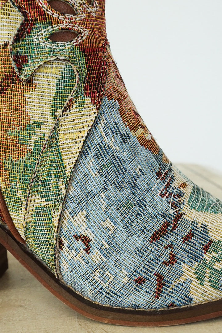 Sorrel Western Floral Bootie