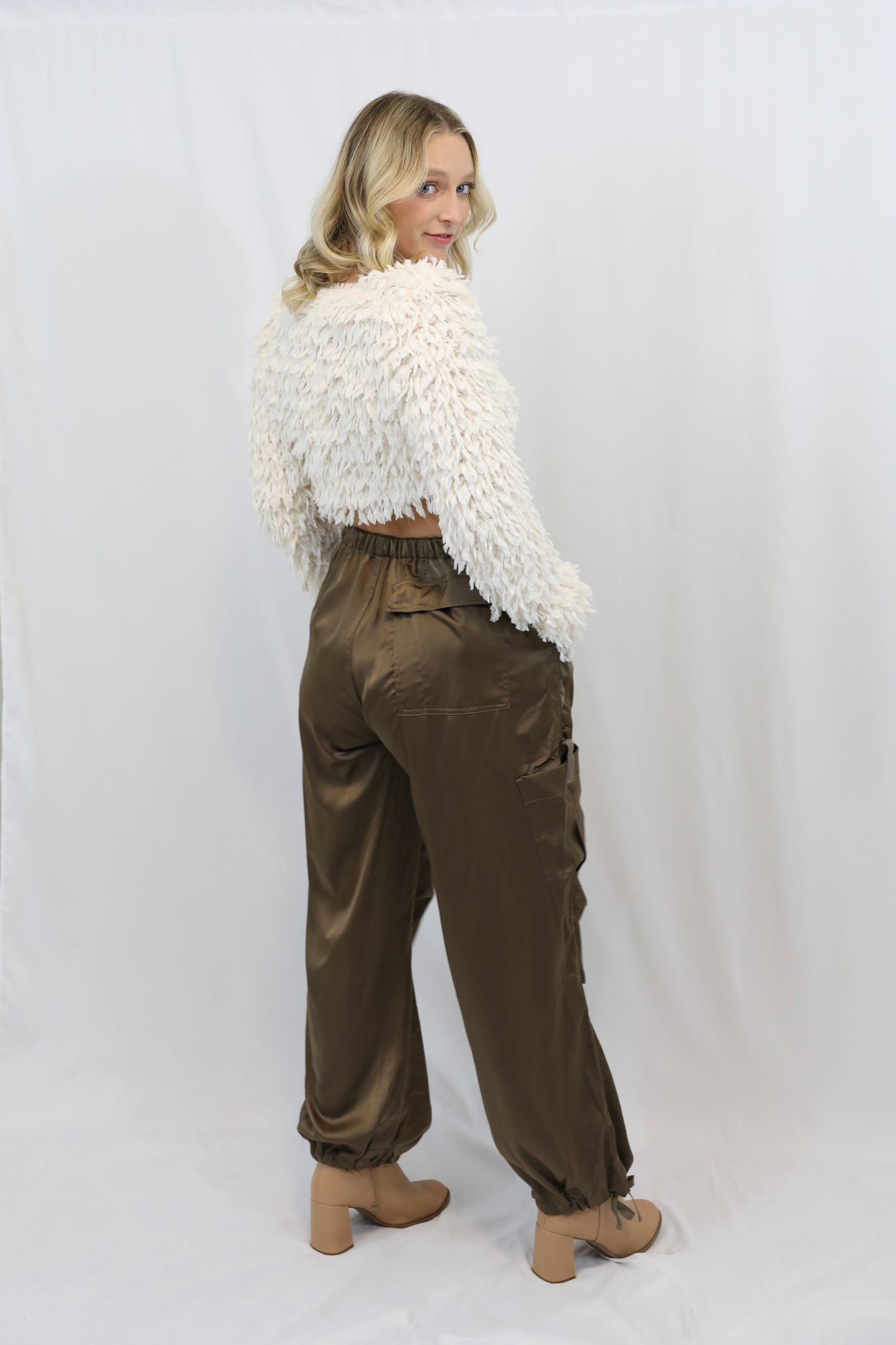 Fiona Faux Satin Pants