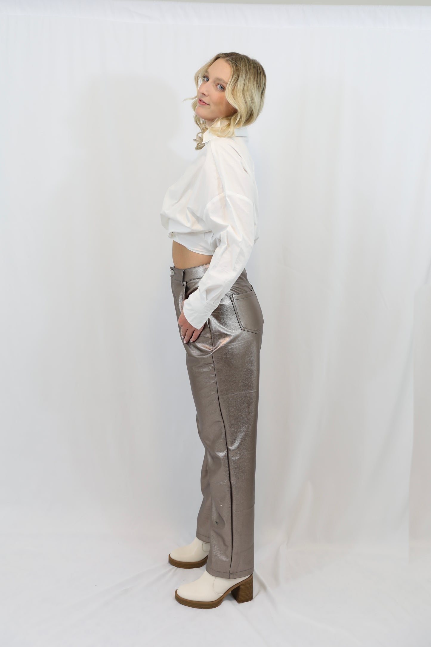 Mabel Faux Leather Pant