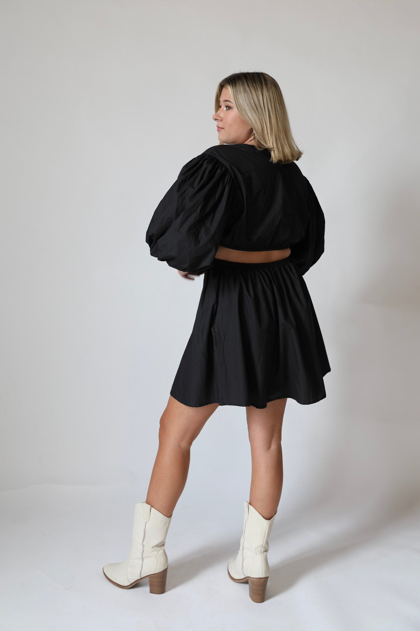 Luna Puff Sleeve Mini Dress